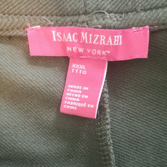 Isaac Mizrahi - Women's Olive Crop Pants - Picture 2 of 4